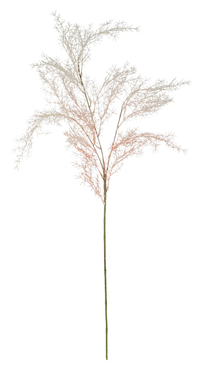 Synthetic grass branch, 80 cm, white-pink