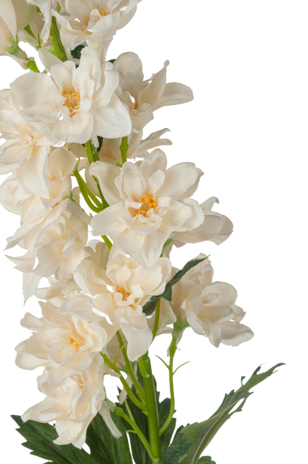 Deko Delphinium, 74 cm, creme-gelb