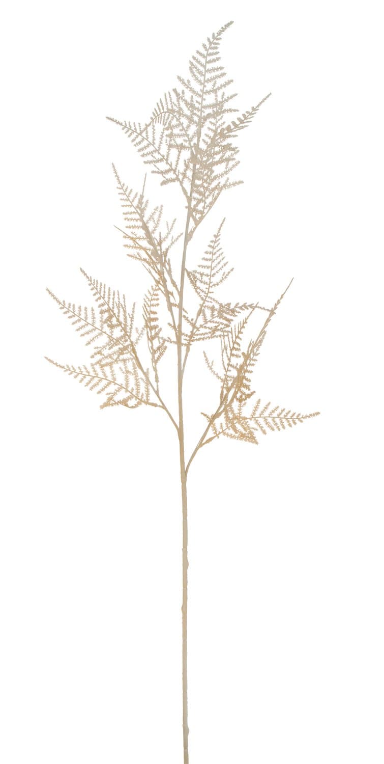 Künstlicher Asparaguszweig, 80 cm, creme-gelb