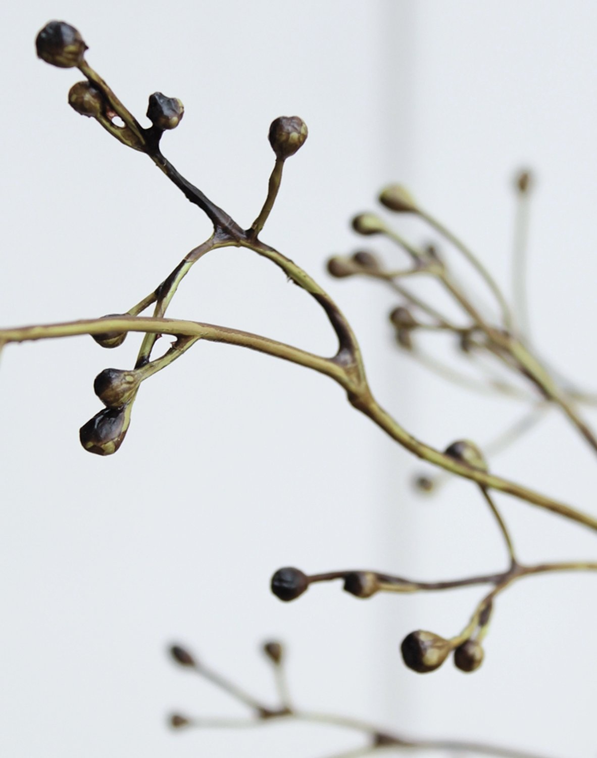 Faux berry branch 'viburnum', 99 cm, natural