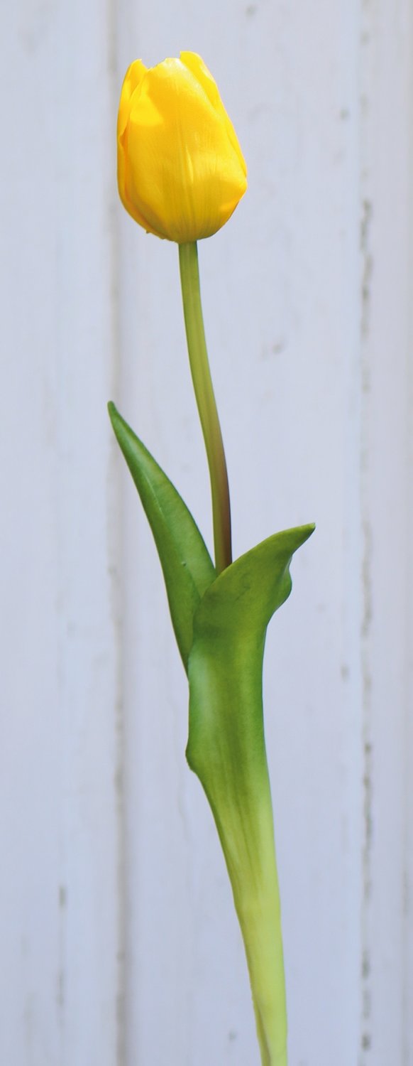 Künstliche Tulpe, französisch, 47 cm, Real Touch, gelb