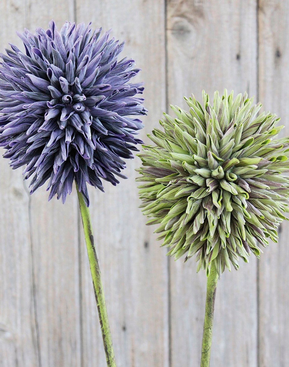 Artificial soft flower 'allium', 80 cm, dark violet