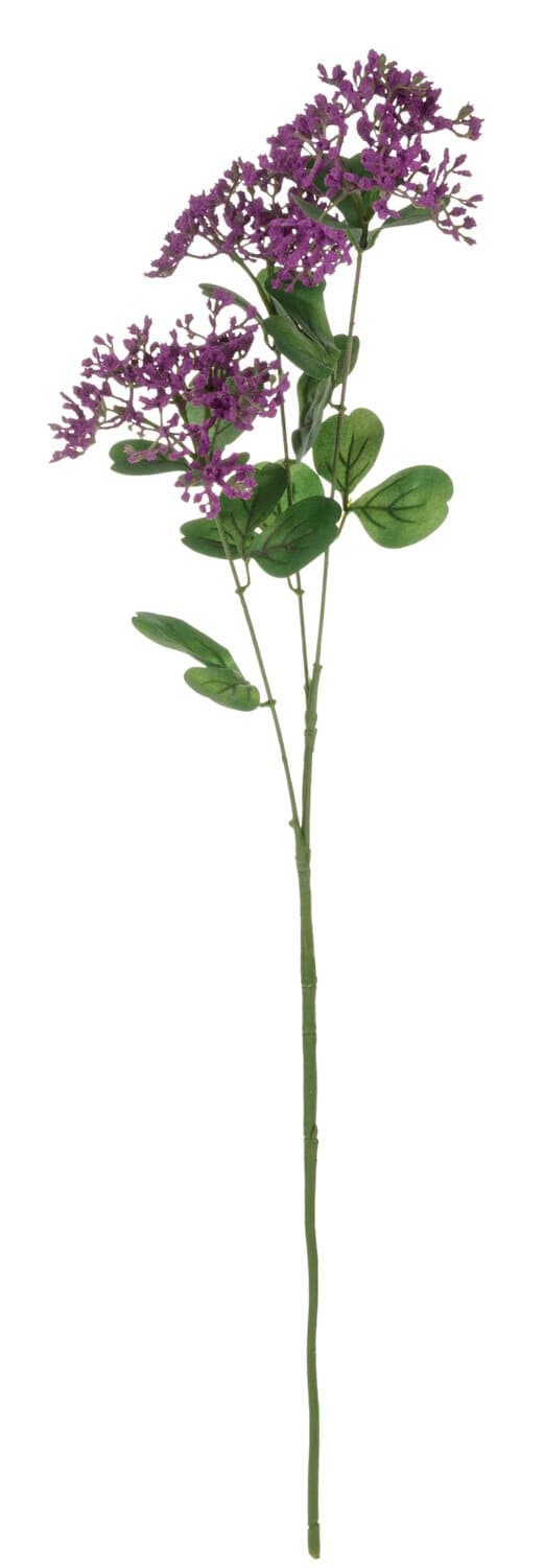 Künstliche Achillea, 3 Blüten, 68 cm, flieder