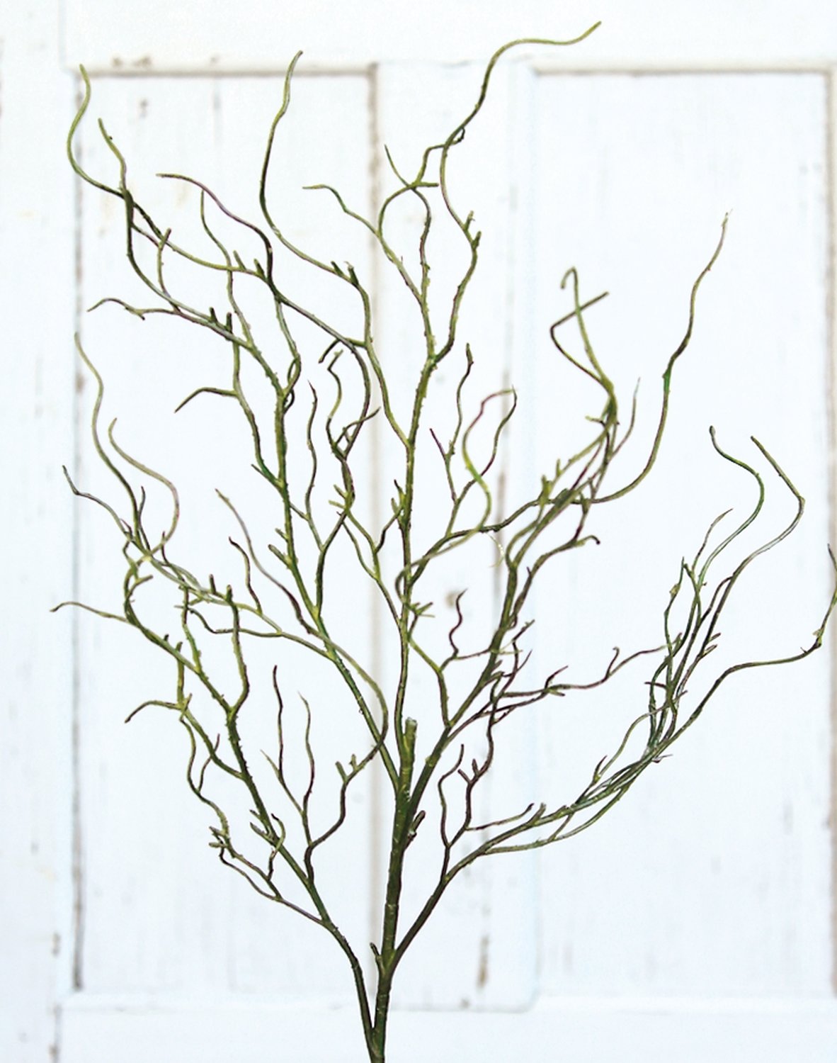 Plastic willow stem, 66 cm, green