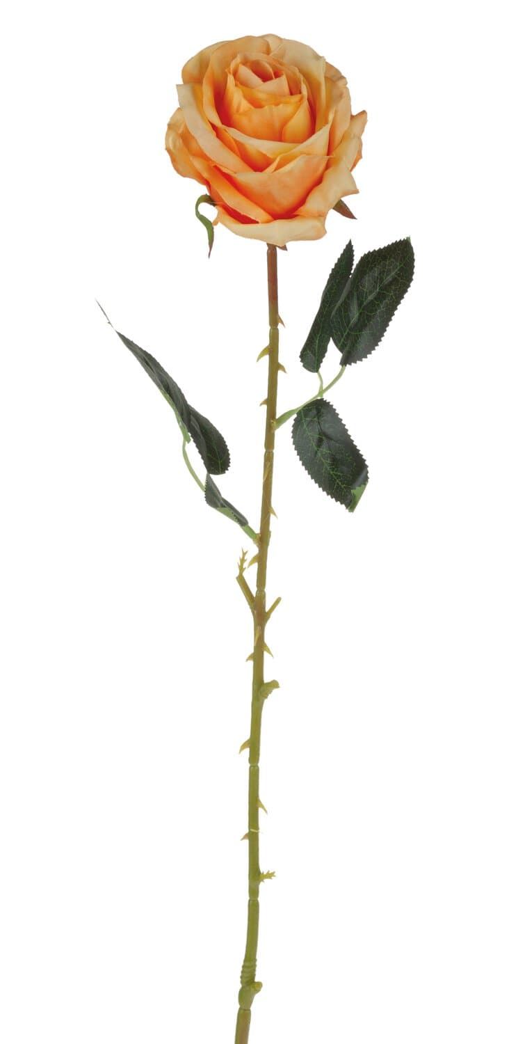 Rosa artificial, 65 cm, Ø 9 cm, naranja Rosa artificial, 65 cm, Ø 9 cm, naranja