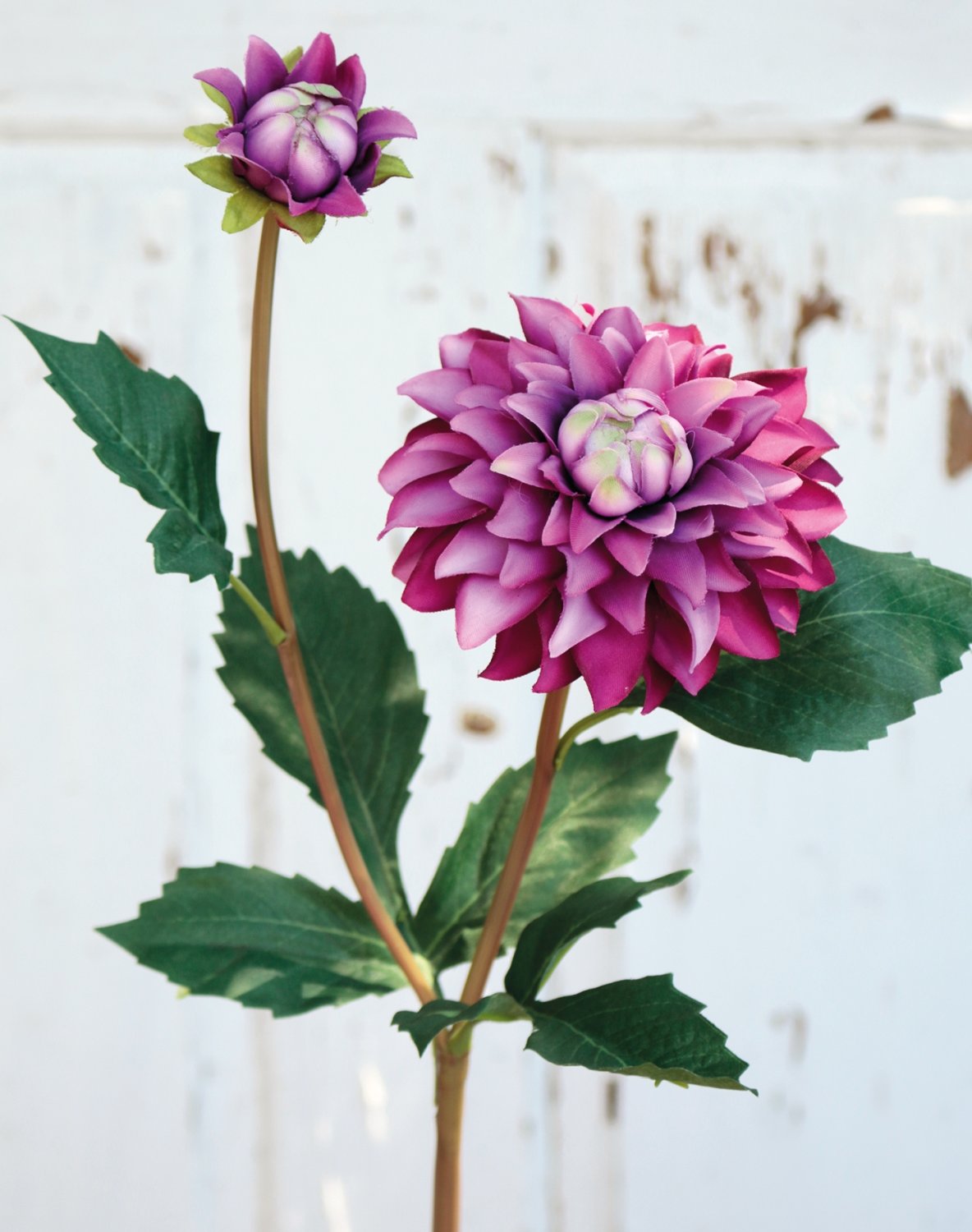 Plastic dahlia, 56 cm, dark violet