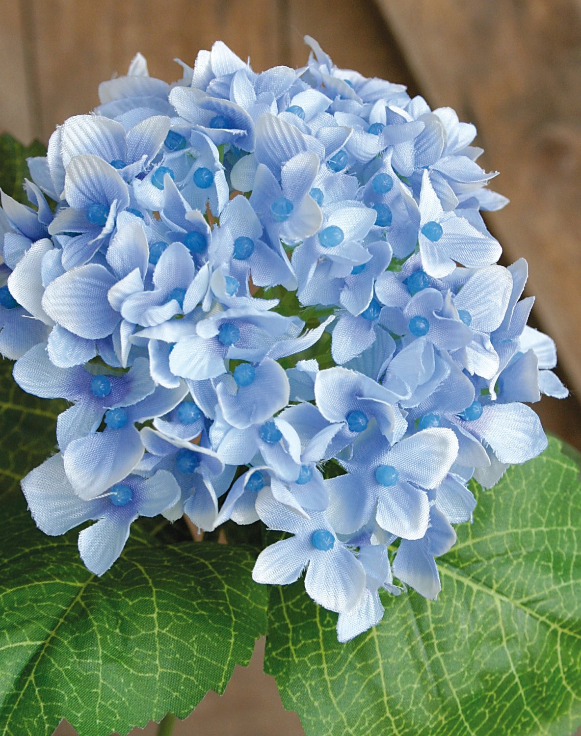Künstliche Hortensie, 35 cm, hellblau