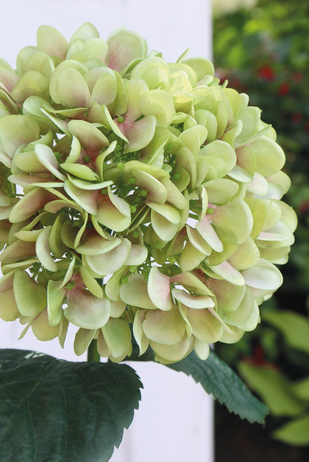 Hydrangea artificial flower, 65 cm, green