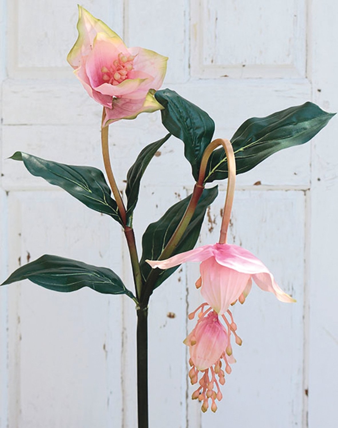 Artificial medinilla stem, 93 cm, real touch, pink