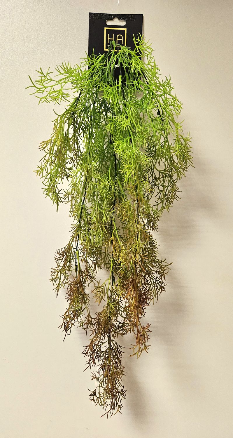 Artificial asparagus hanger, 80 cm, green