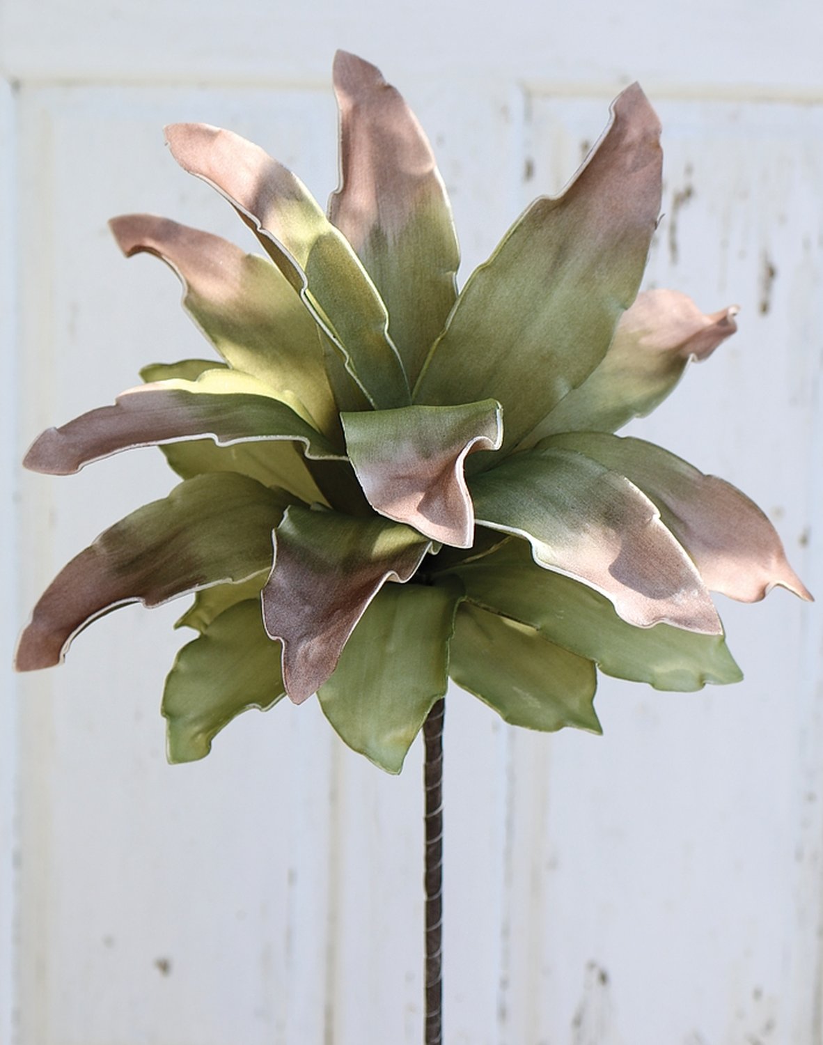 Artificial agave soft flower, 90 cm, olive-brown