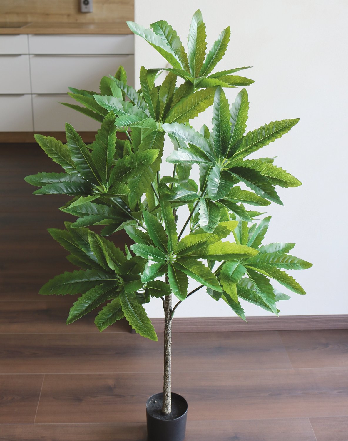 Künstliche Schefflera, getopft, 100 cm, grün