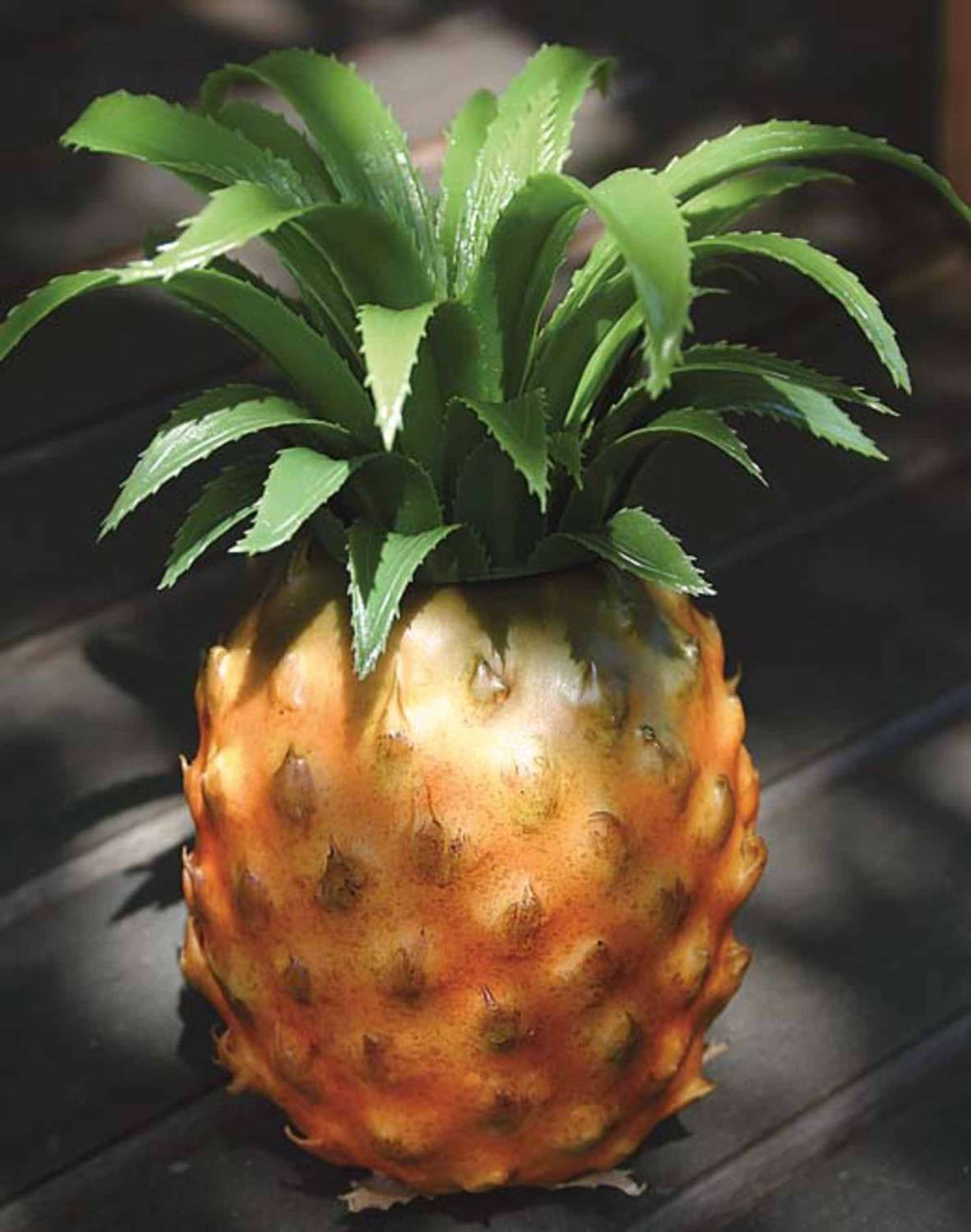 Artificial pineapple, 20cm, yellow-green