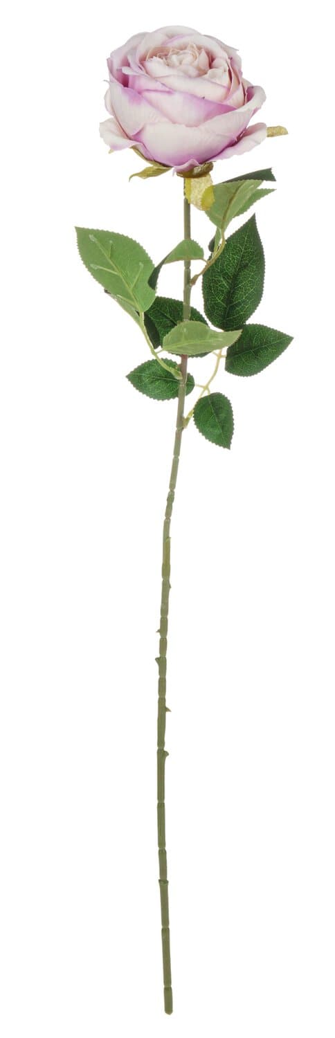Künstliche Rose, 70 cm, Ø 10 cm, violett-weiß