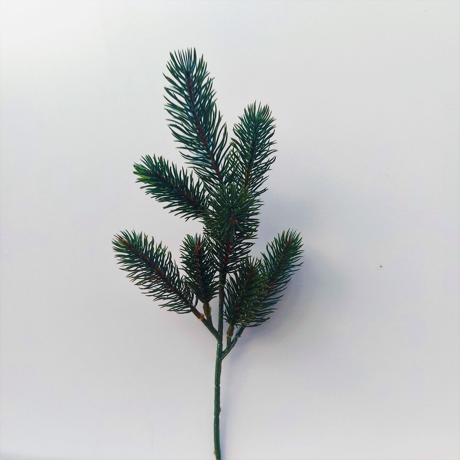 Faux fir branch, 37 cm, green
