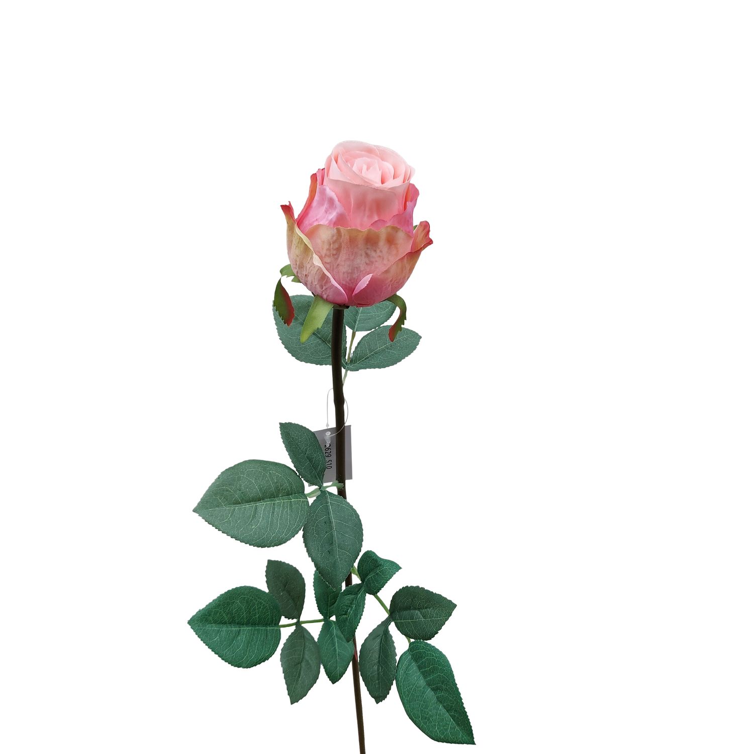 Künstliche Rose, 75 cm, rosa