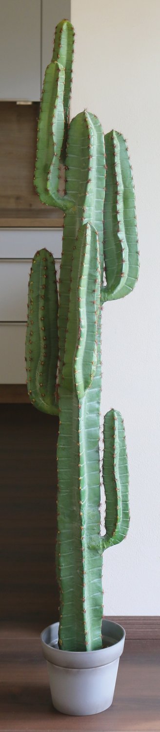 Artificial column cactus, potted, 160 cm, green