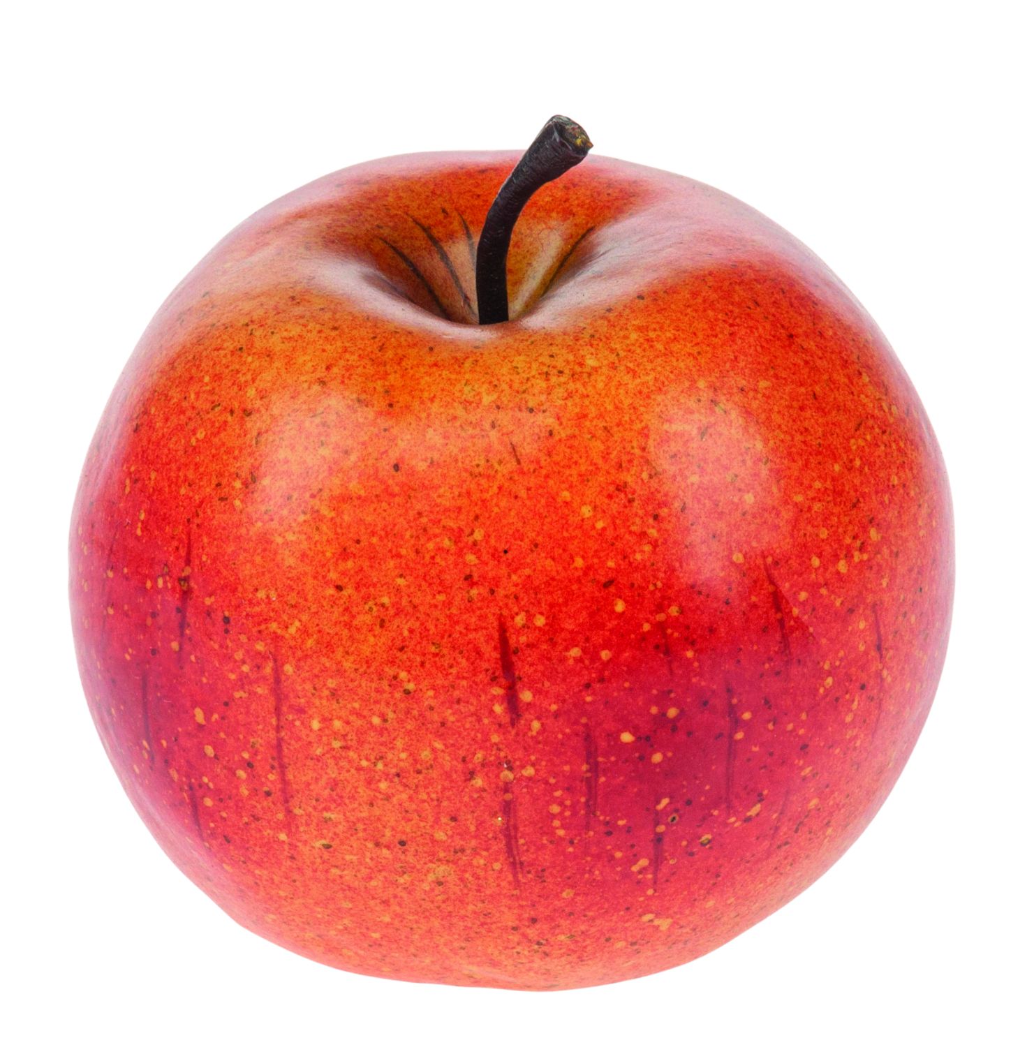 Künstlicher Apfel, 8 cm, rot-gelb