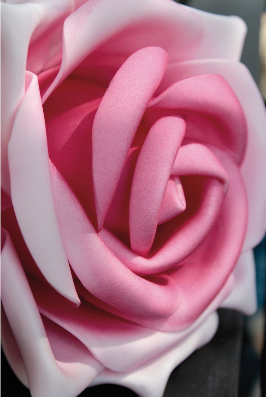 Künstliche Soft flower 'Rose', 28 cm, hellrosa