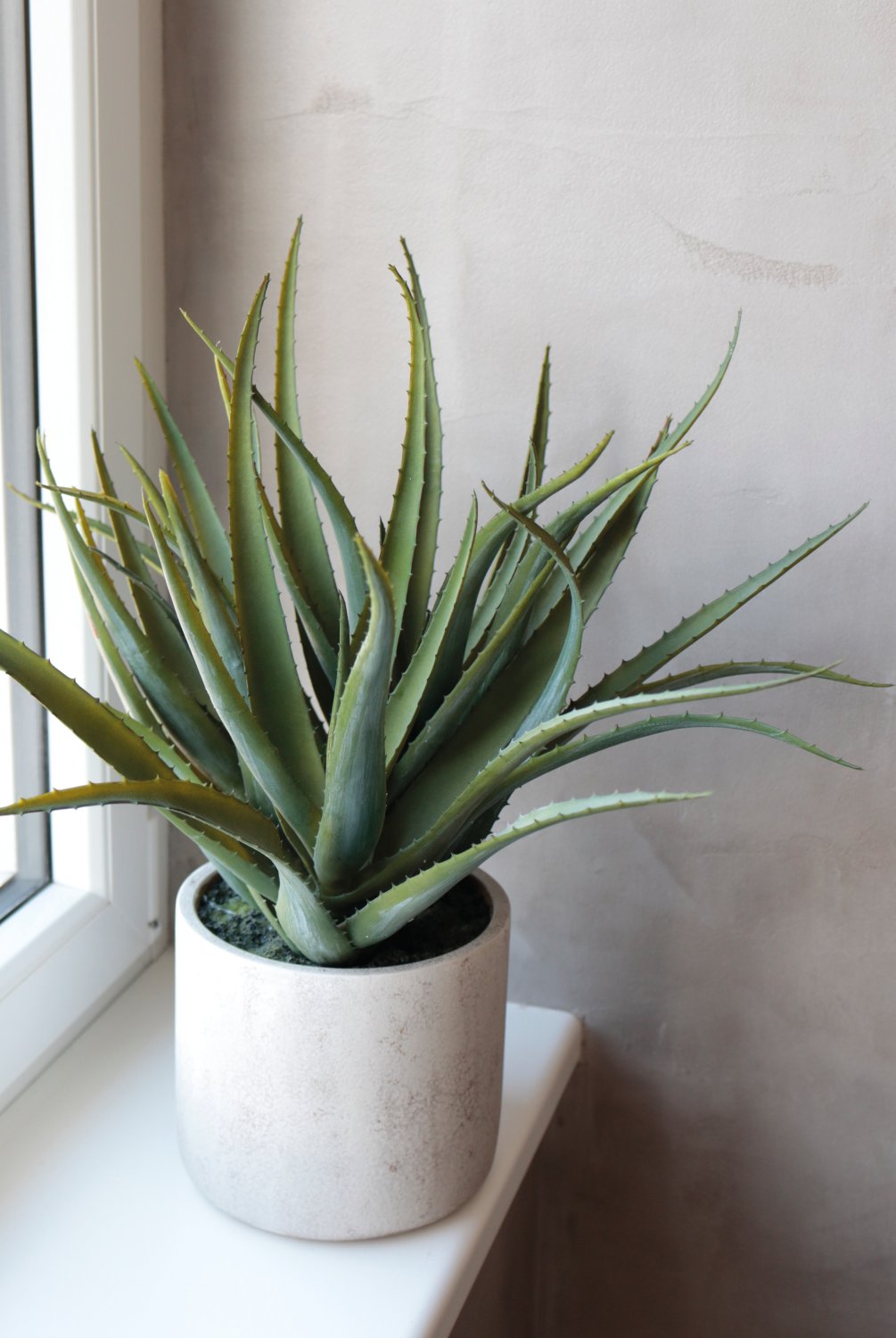 Künstliche Aloe, getopft, 53 cm, grün