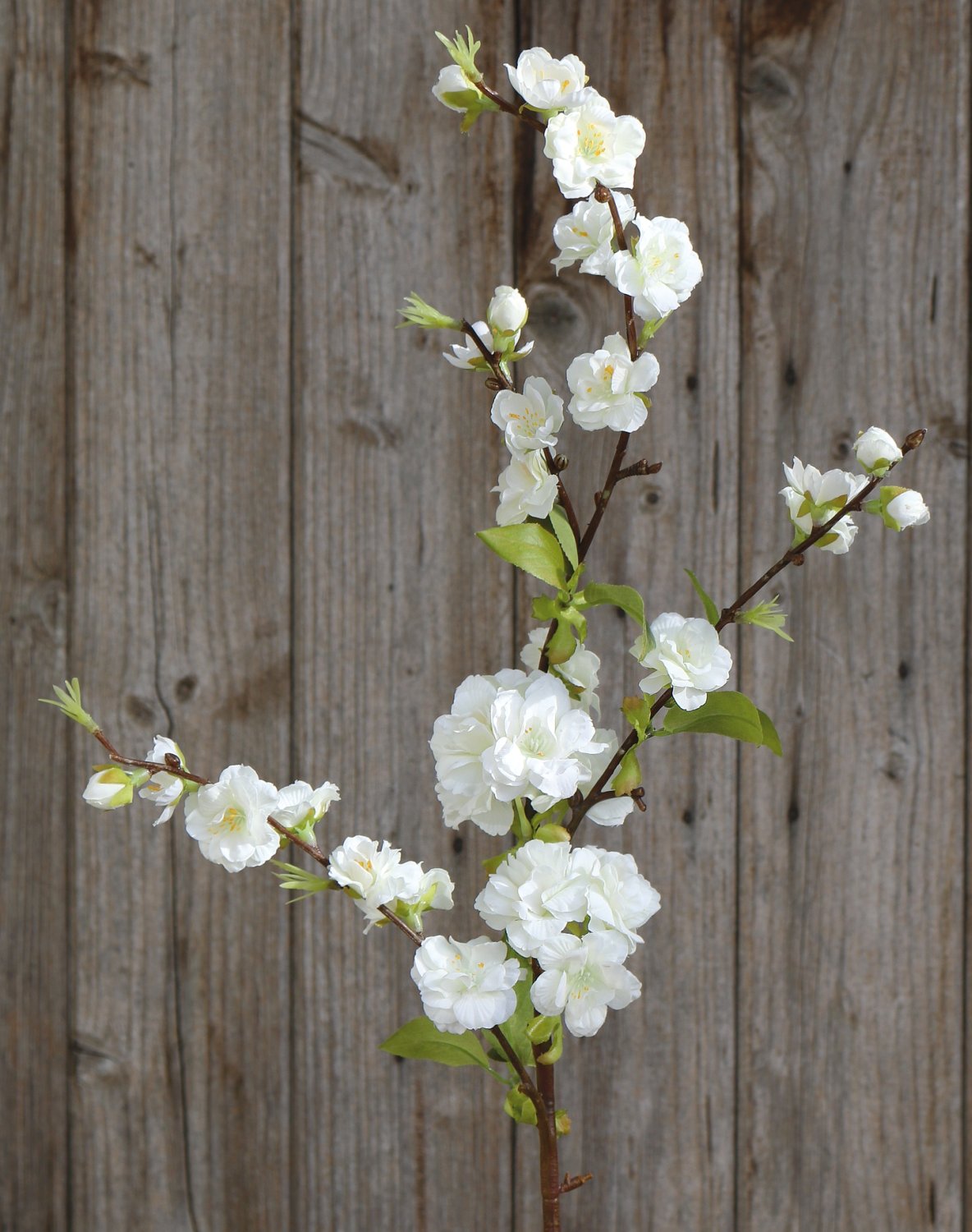 Rama sintética de cerezo en flor, 88 cm, blanco crema Rama sintética de cerezo en flor, 88 cm, blanco crema