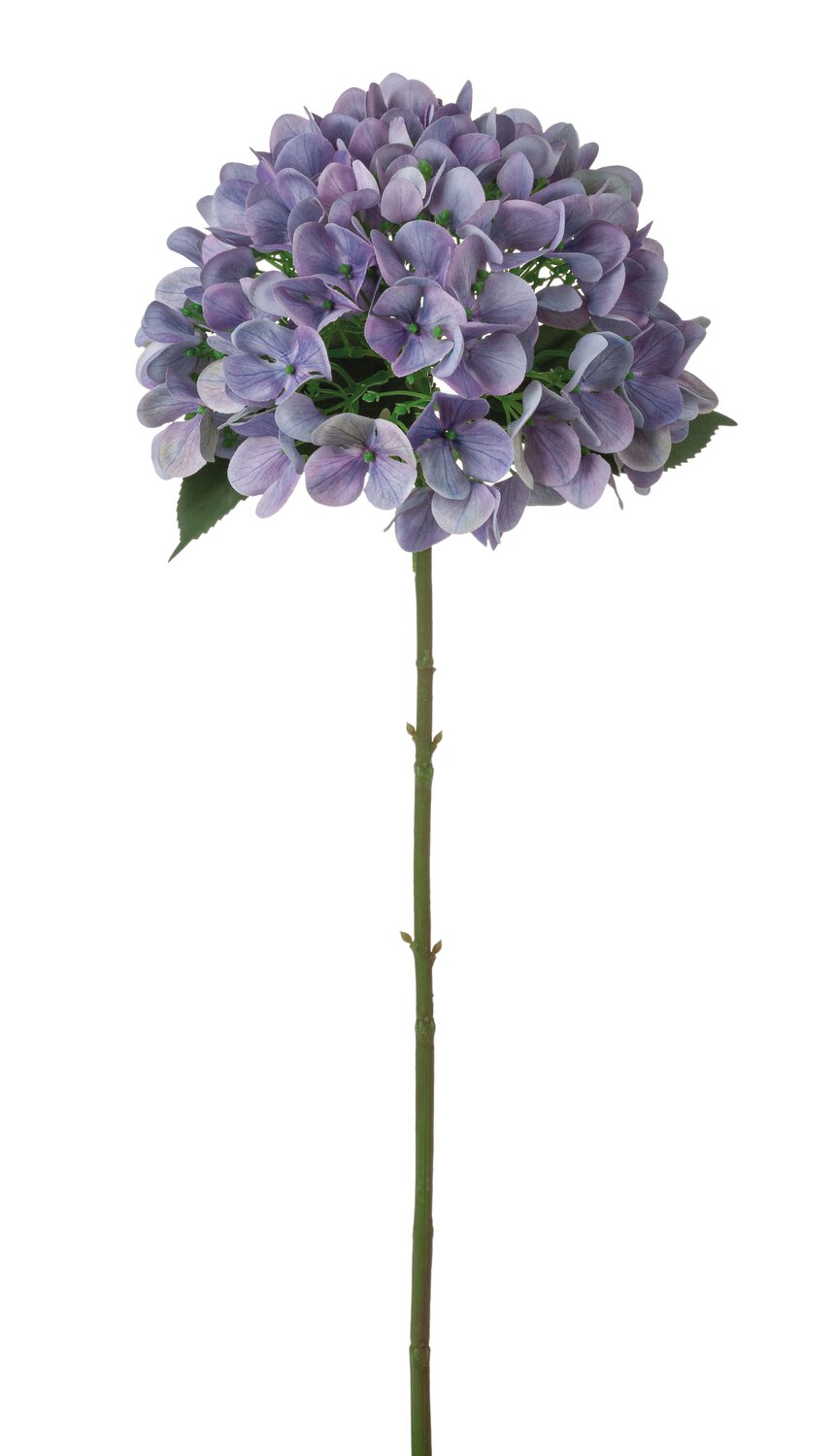 Fake hydrangea flower, 65 cm, light purple