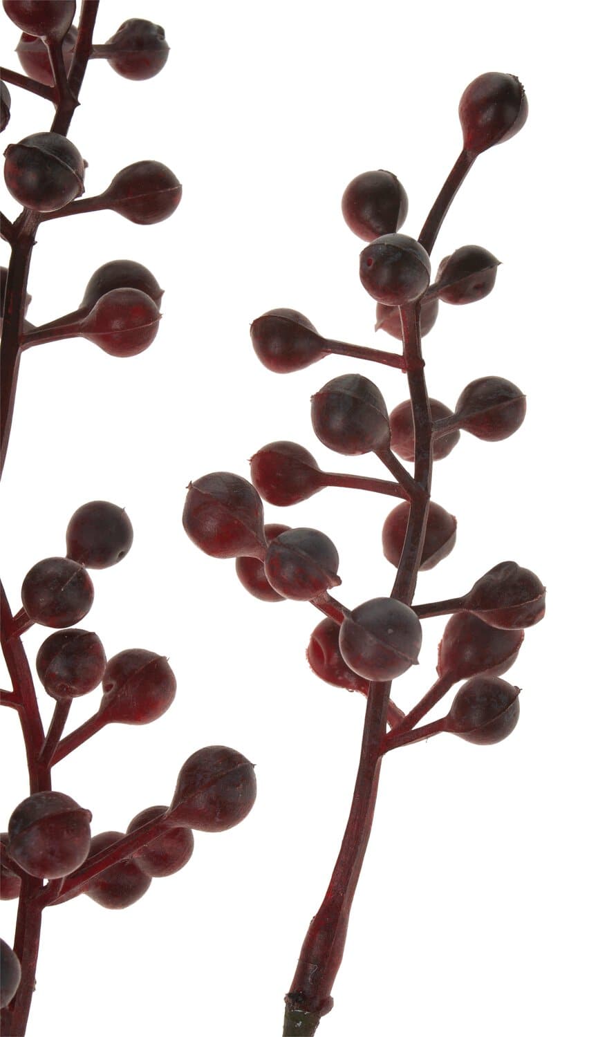 Fake berry branch, 40 cm, burgundy red