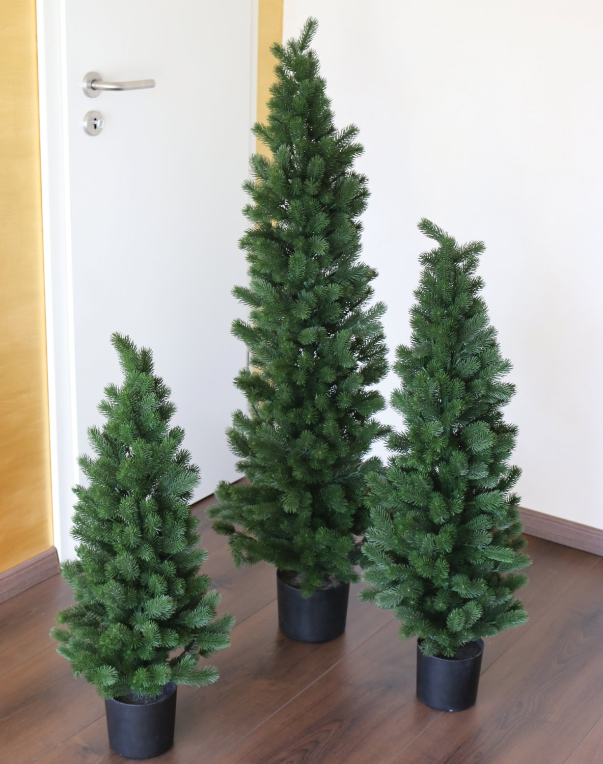 Künstlicher Tannenbaum, getopft, 90 cm, grün