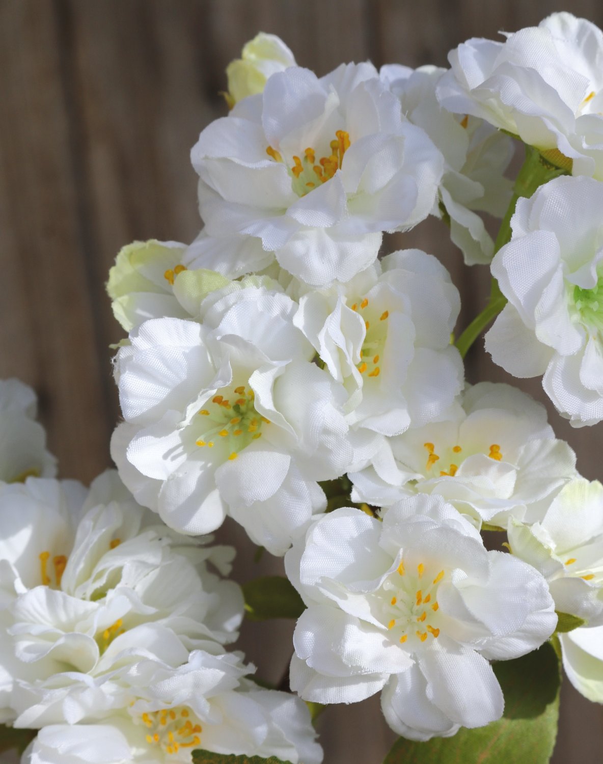 Fake cherry blossom branch, 80 cm, beige-white