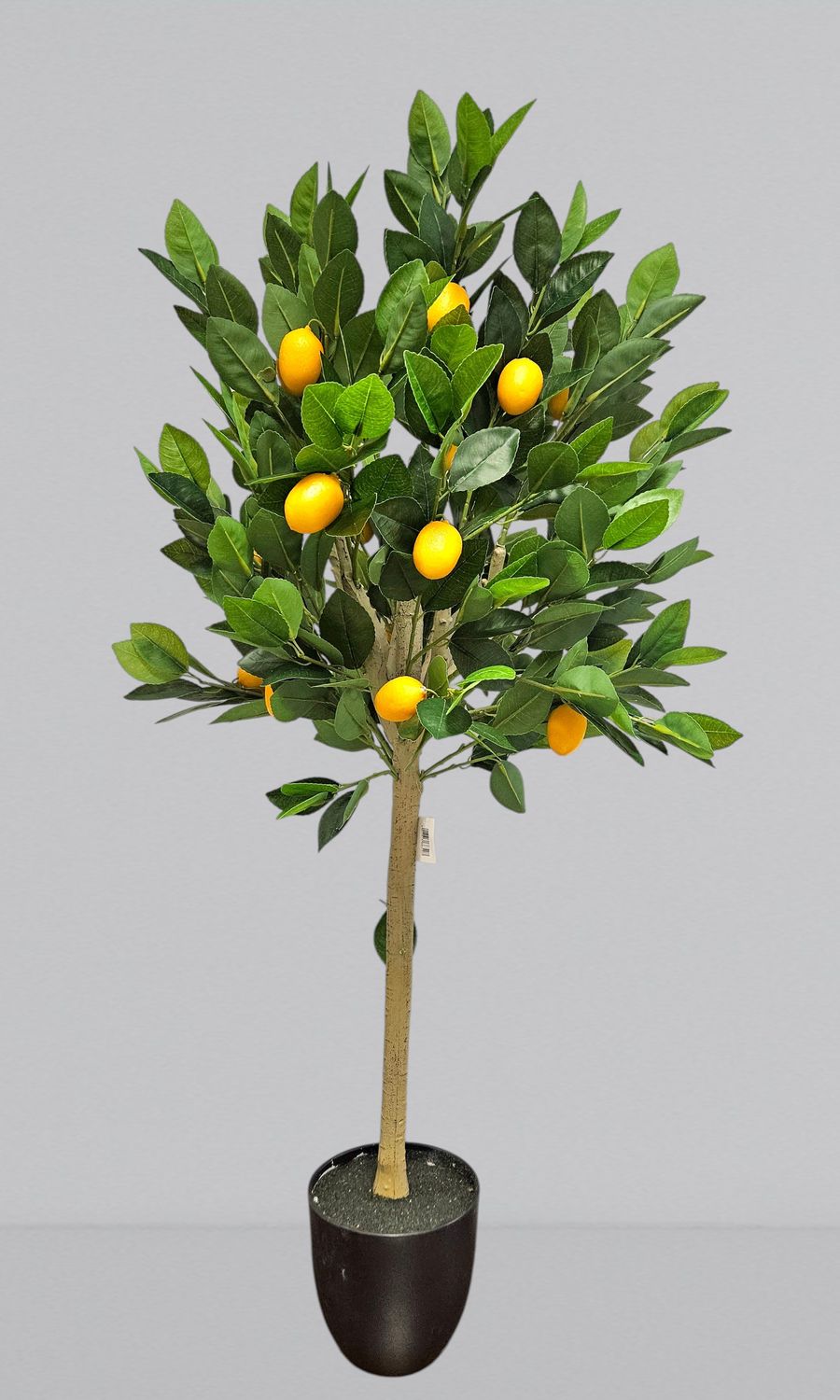 Albero di limone artificiale, 210cm, in vaso, verde