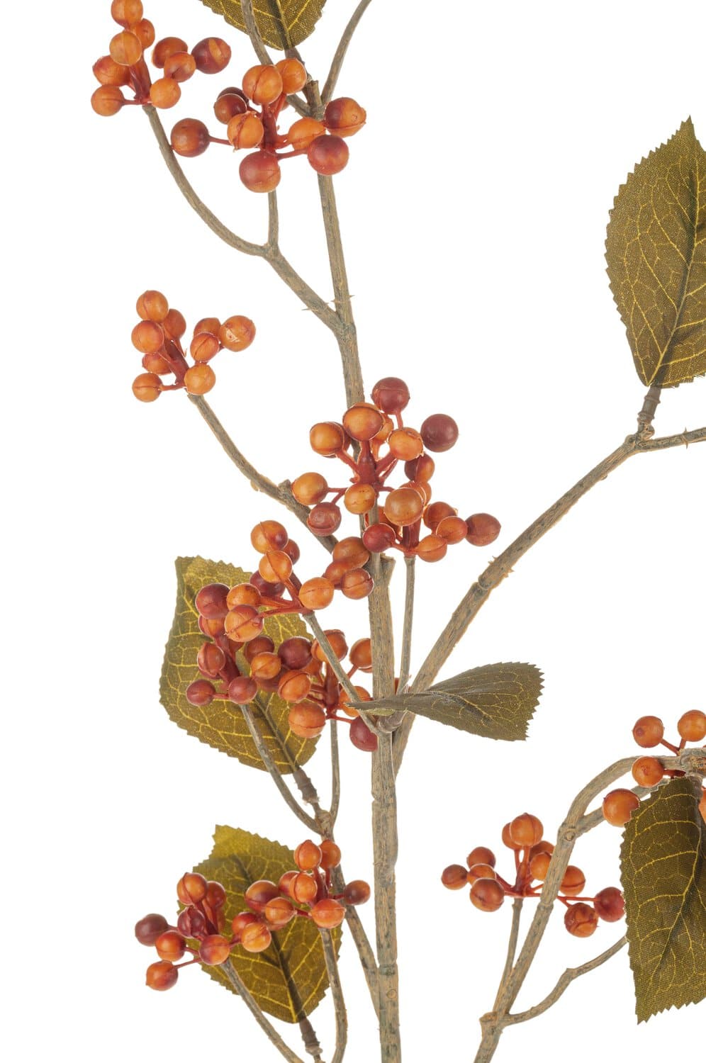 Decorative berry branch "Vintage", 78 cm, orange