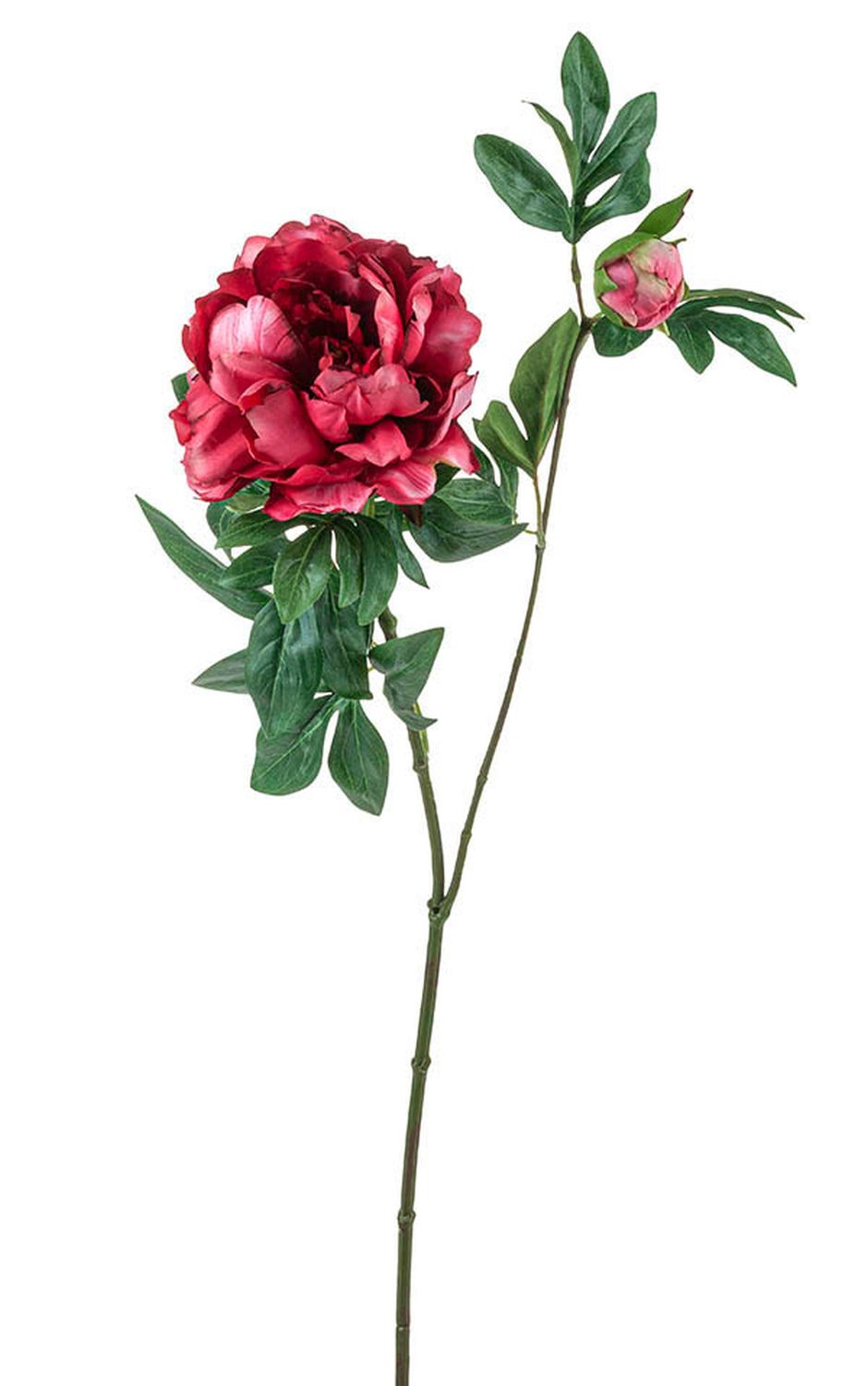 Kunstblume Päonie, 68 cm, rot-rosa