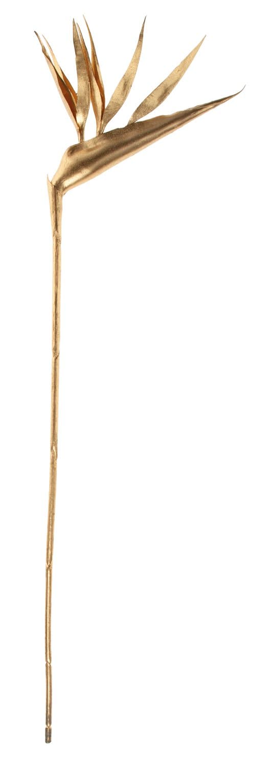 Kunstblume Strelitzie, 78 cm, gold