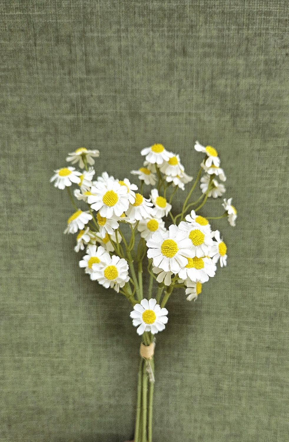 Künstliche Wiesenkamille im Bund, 34 cm, pur weiß