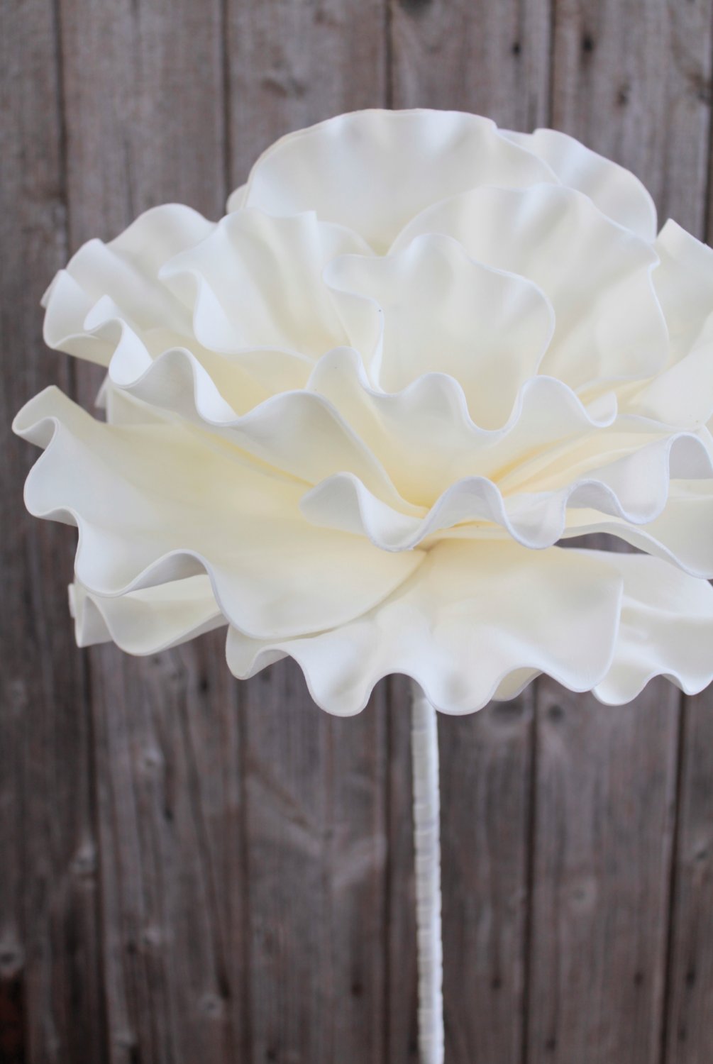 Künstliche Soft flower 'Blüte', 90 cm, weiß