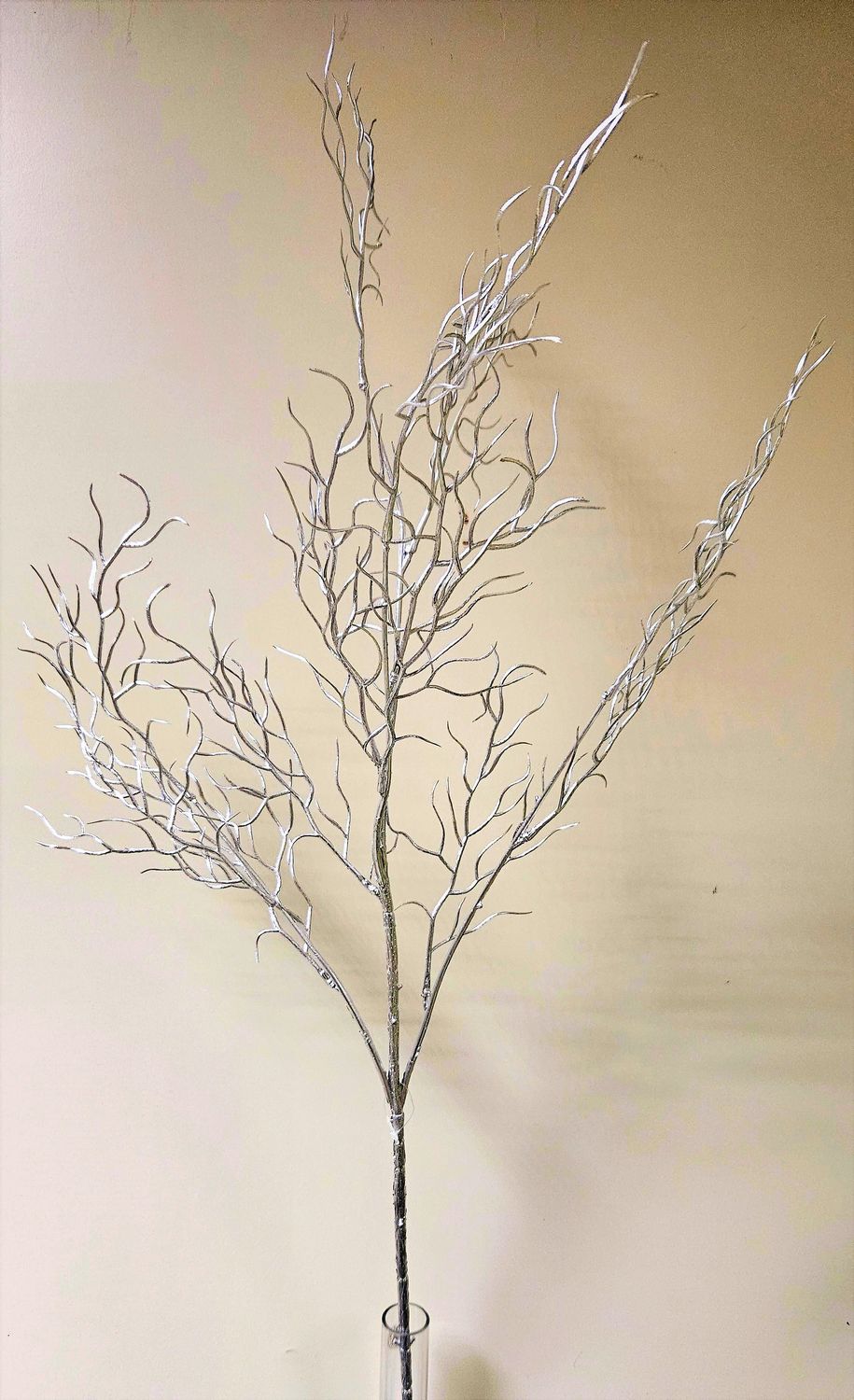 Künstlicher Birkenzweig, 94 cm, silber
