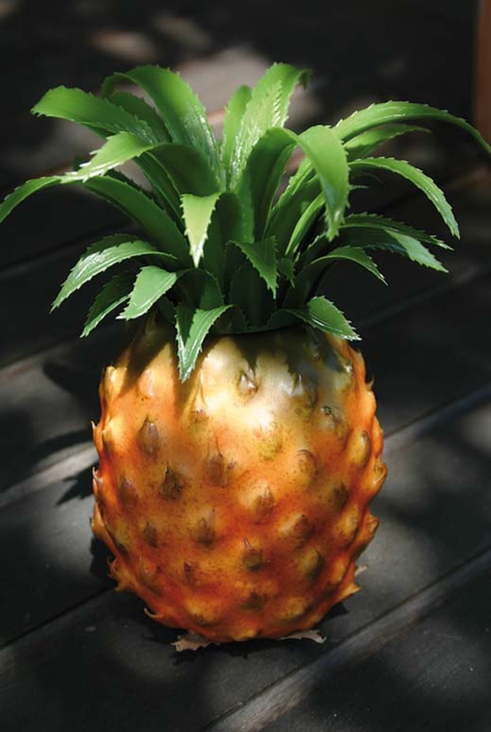 Artificial pineapple, 20cm, yellow-green