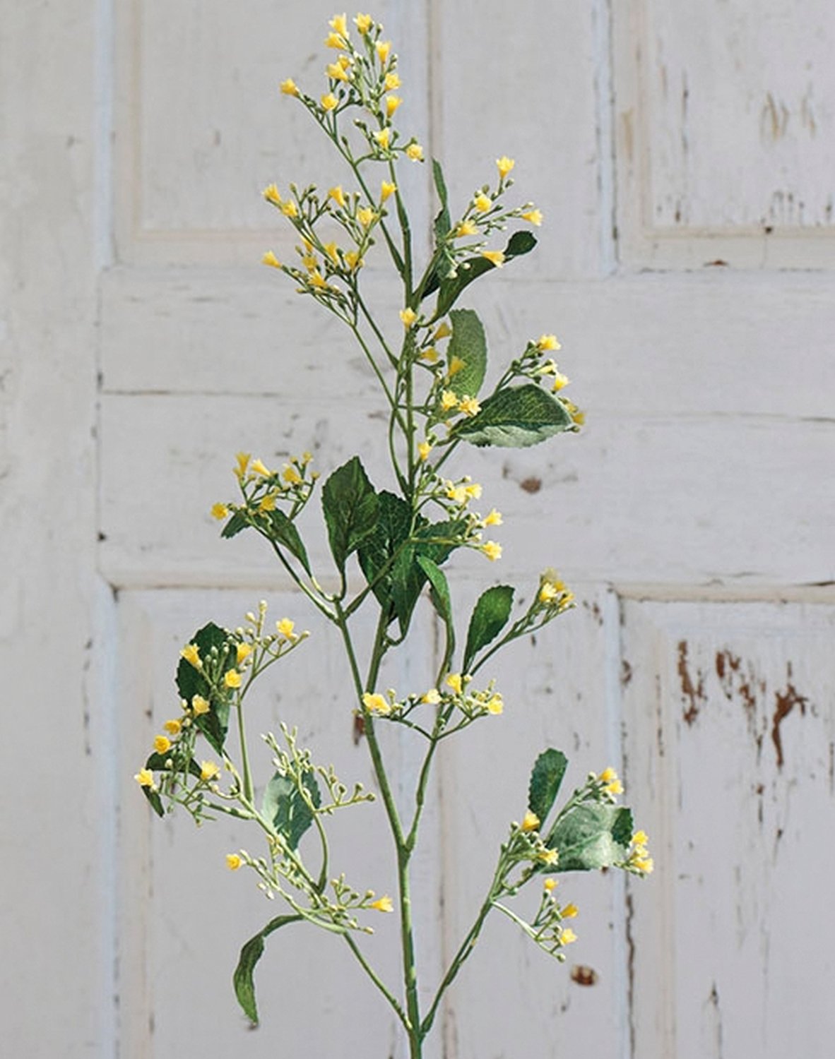 Artificial flower stem, 80 cm, yellow