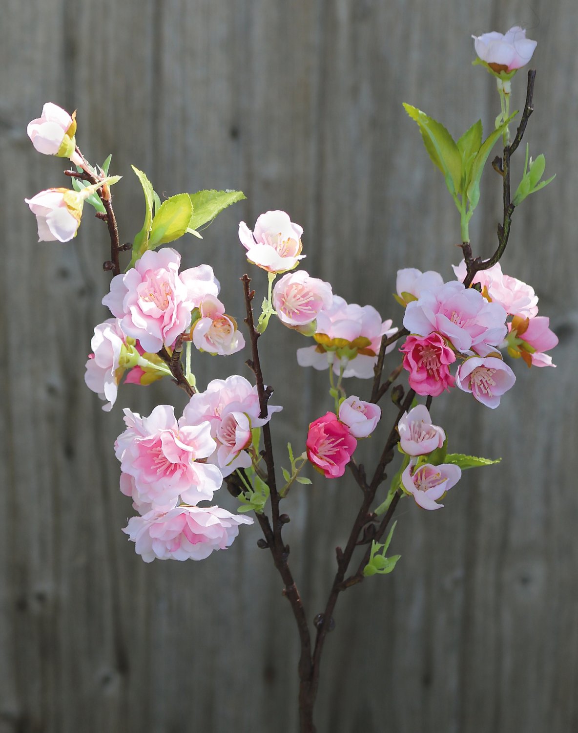 Fake cherry blossom branch, 47 cm, light pink