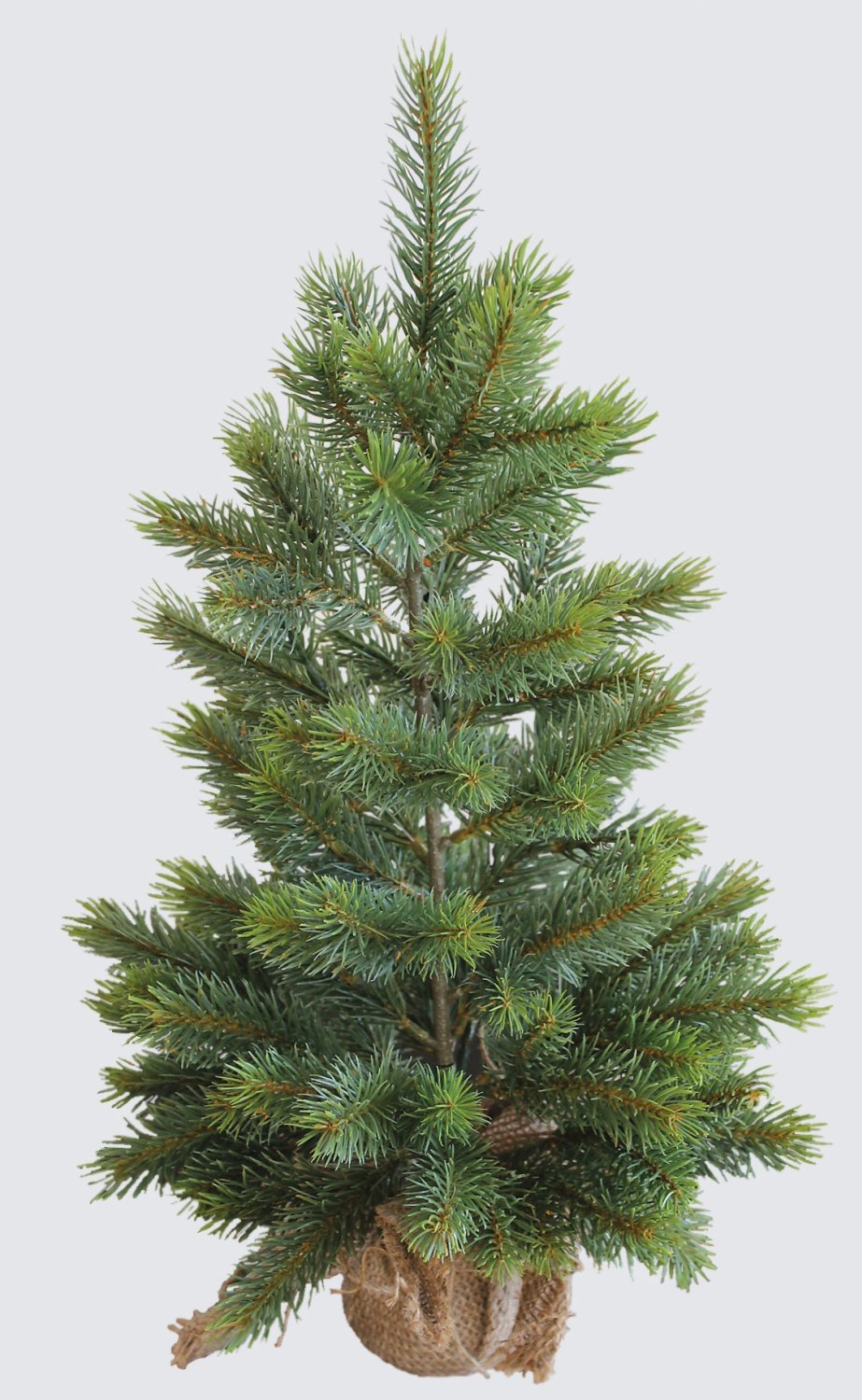 Künstlicher Tannenbaum im Jutesack, 48 cm, grün