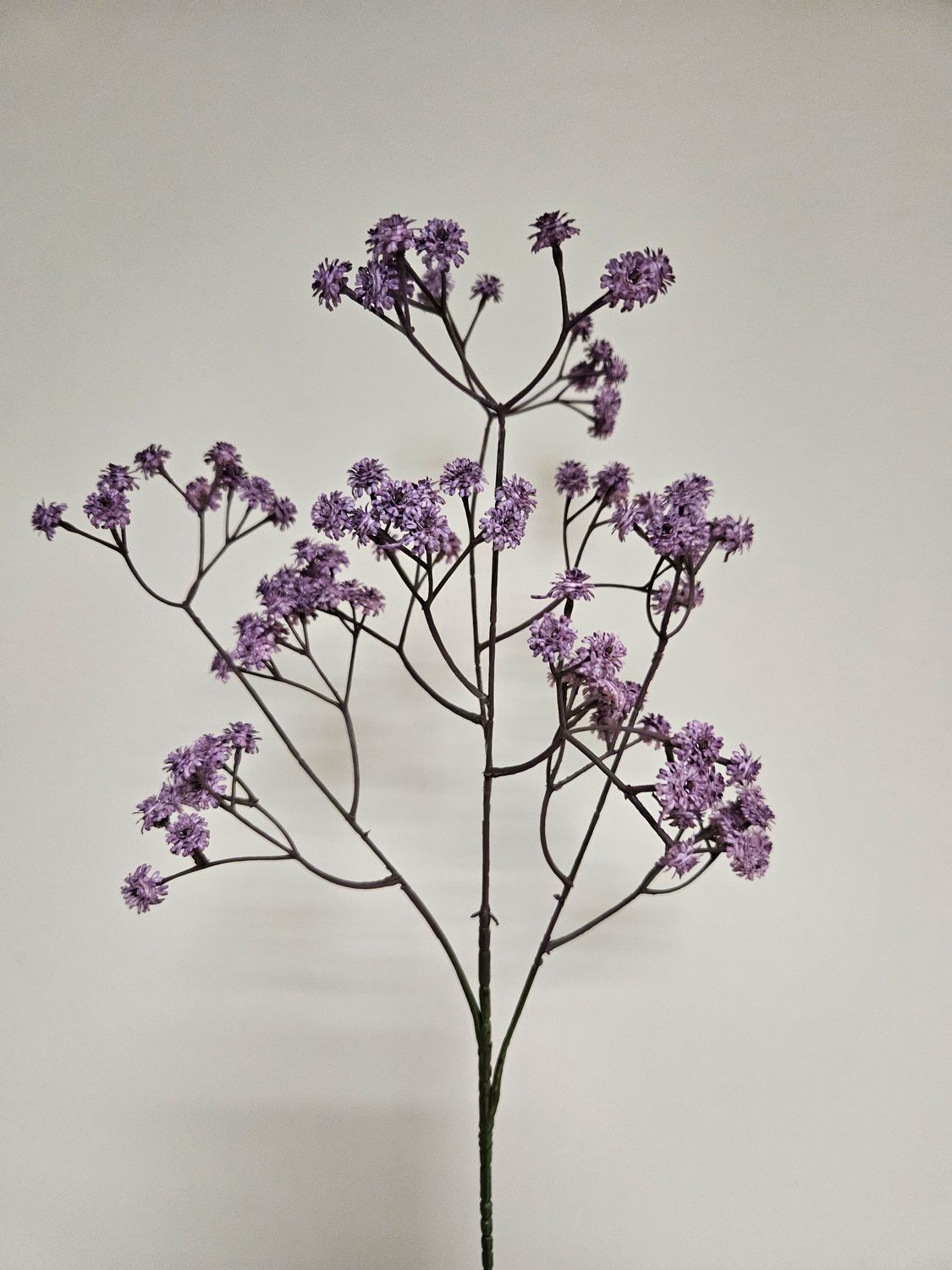 Künstlicher Gypsophiliazweig, 60 cm, Soft Feel, hellviolett