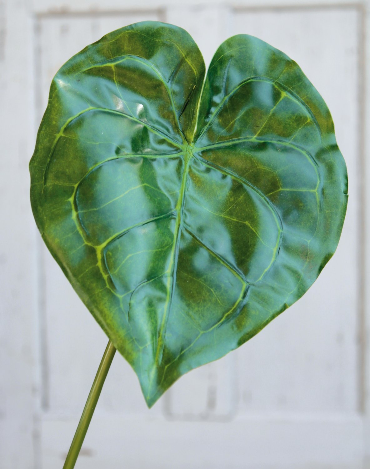 Foglia artificiale di anthurium, 67 cm (foglia 22 cm), verde