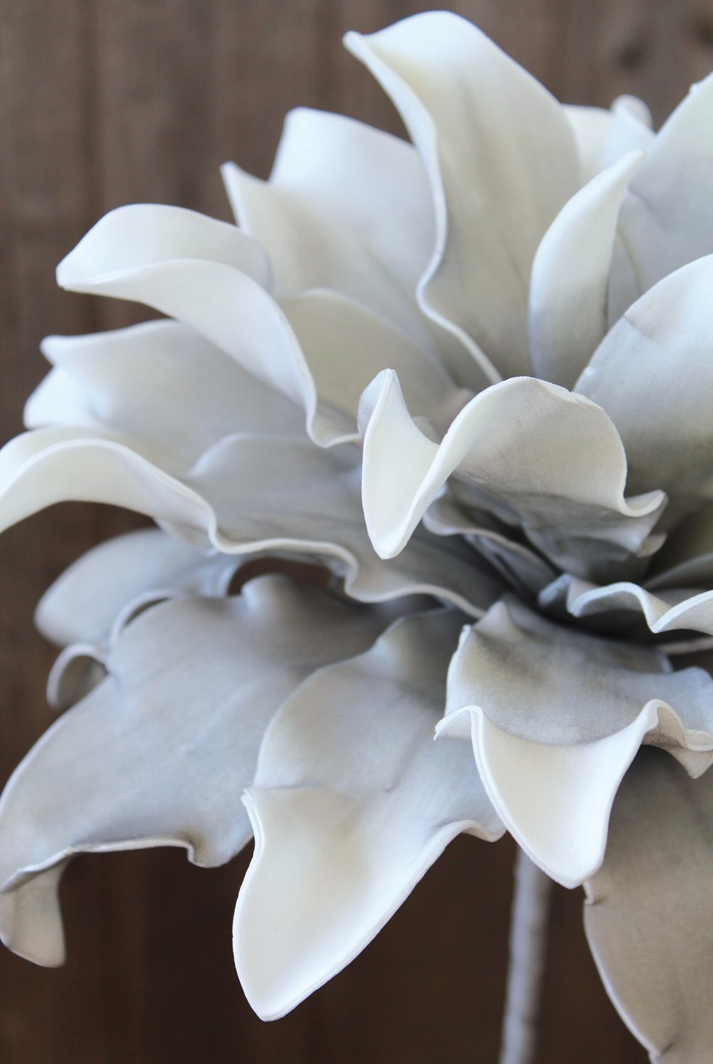 Künstliche Soft flower 'Protea', 38 cm, grau