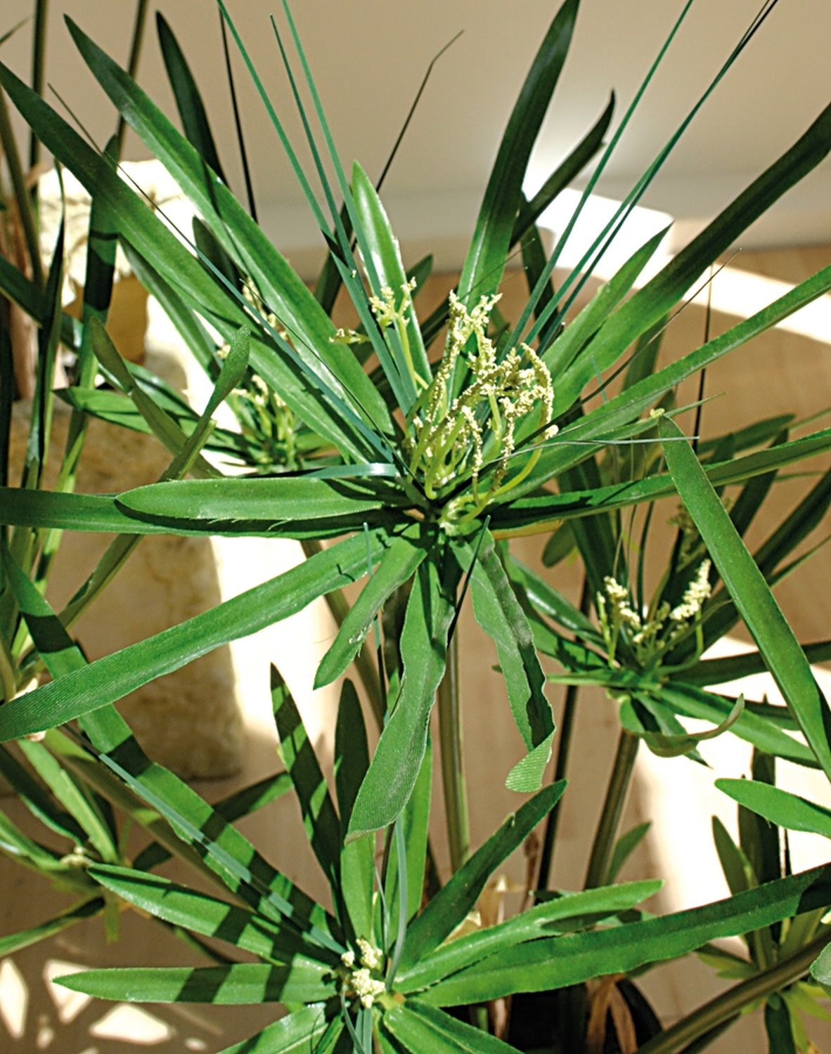 Artificial nutsedges, potted, 55 cm, green