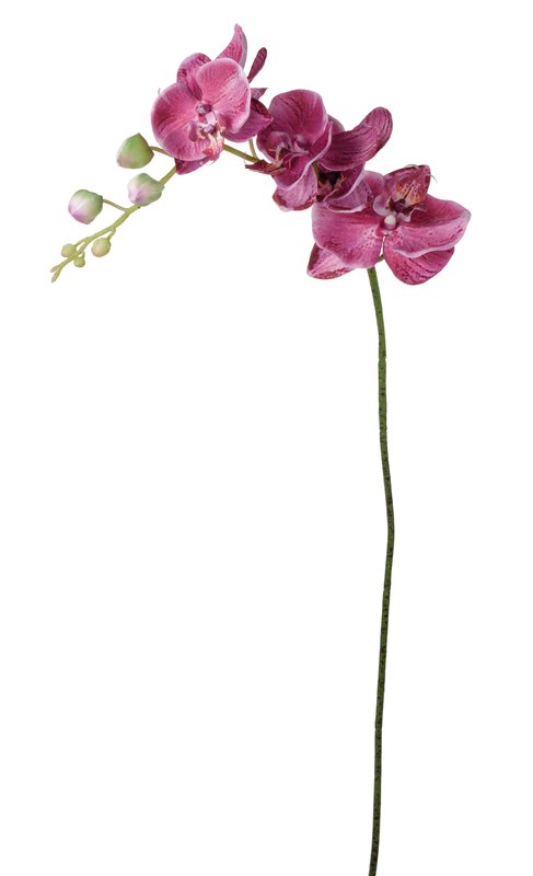 Faux orchid Phalaenopsis, 92 cm, cerise