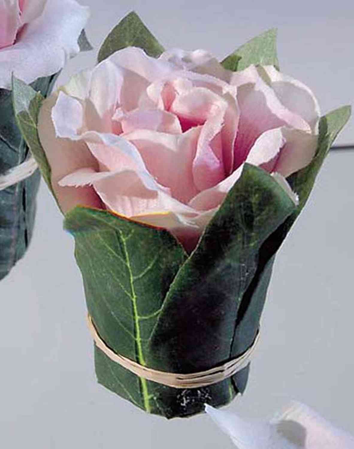 Künstliche Rosentopf mit Blättern, 1 Blüte, 10 cm, rosa