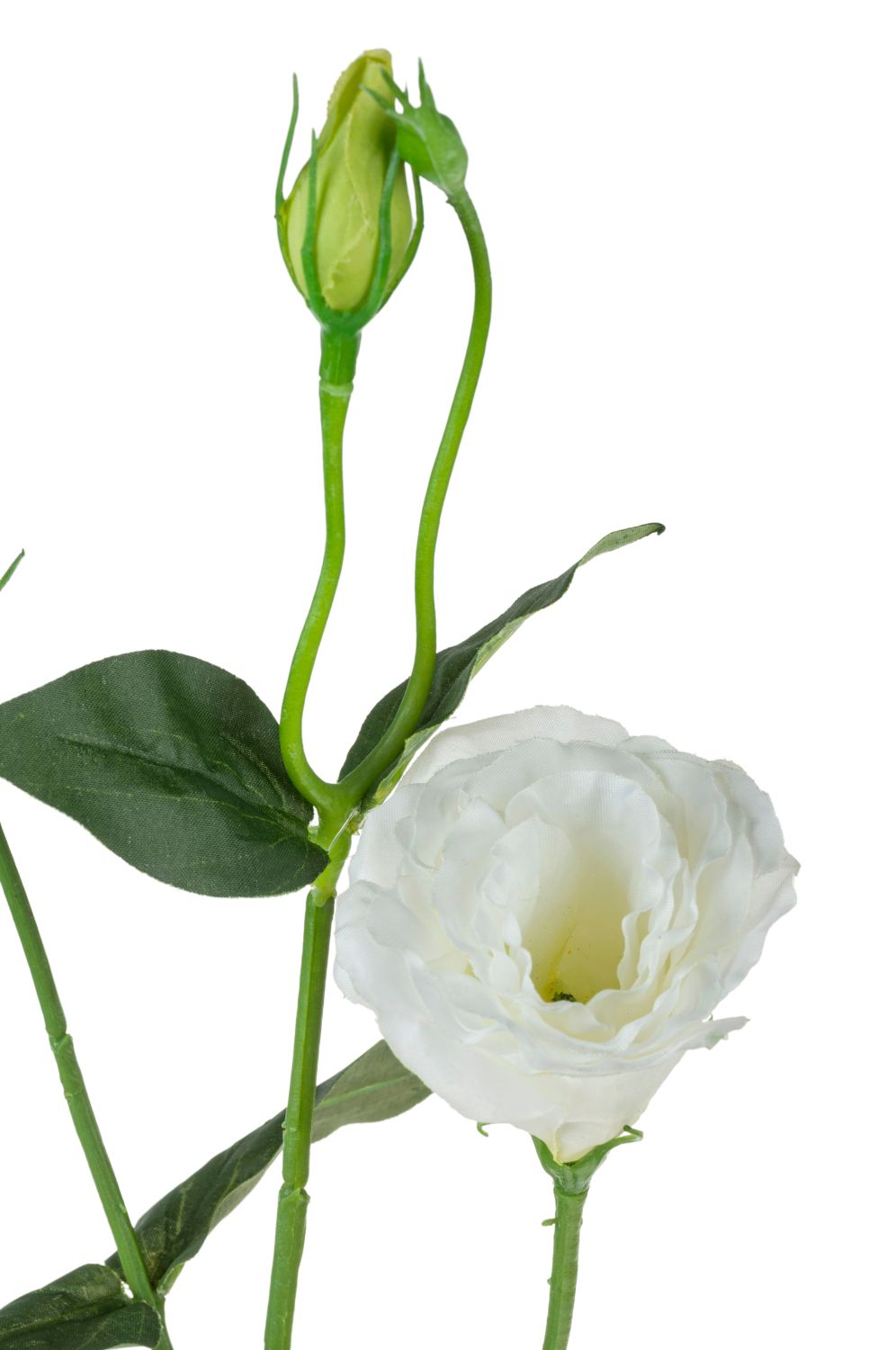 Deko Lisianthus Blume, 67 cm, creme-weiß