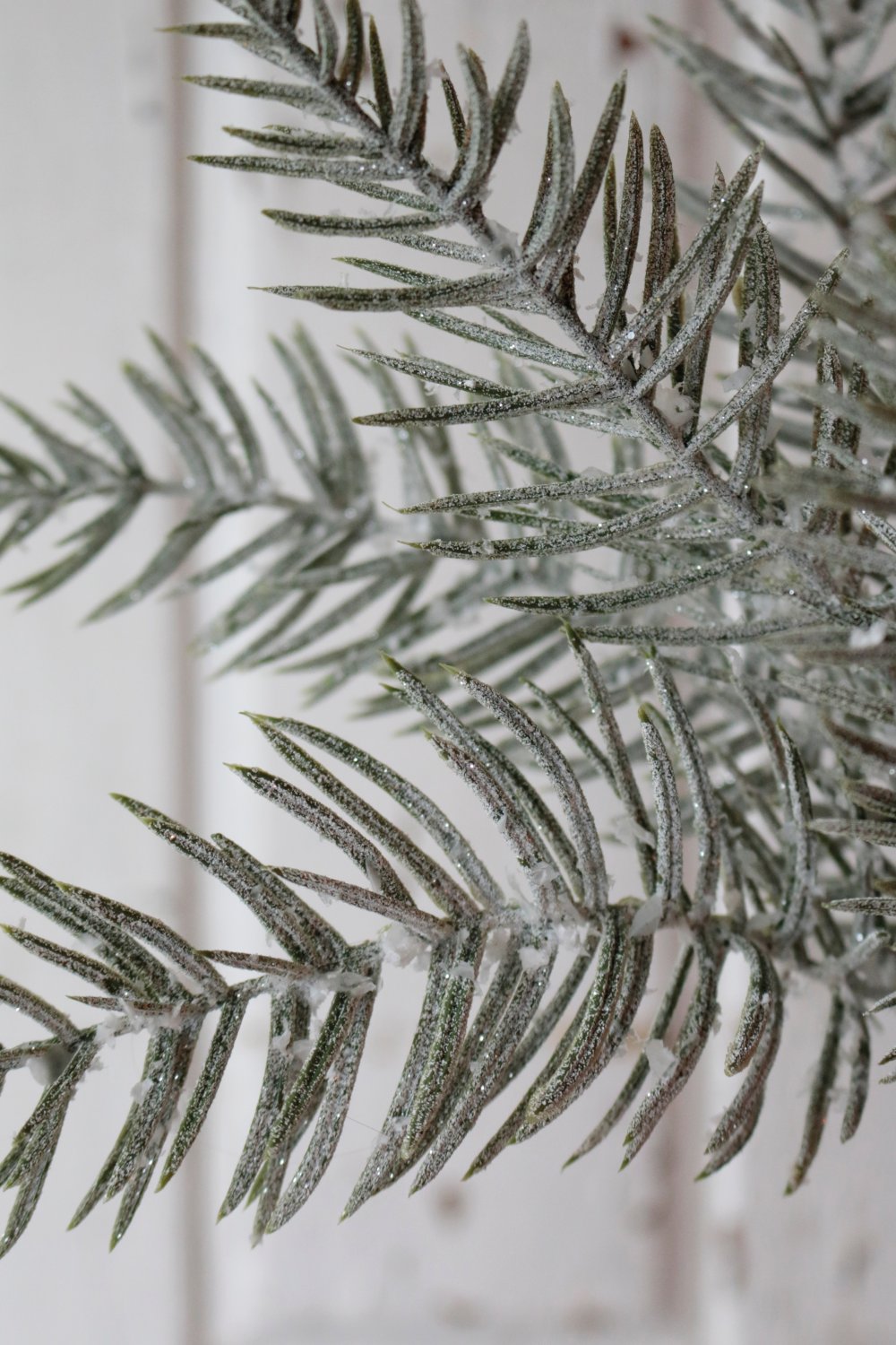 Artificial cypress bush, 40 cm, frosted green