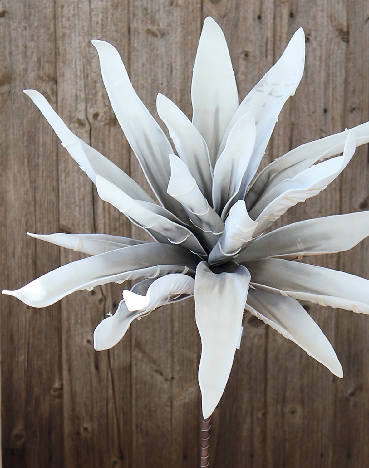 Künstliche Soft flower 'Aloe', 90 cm, grau