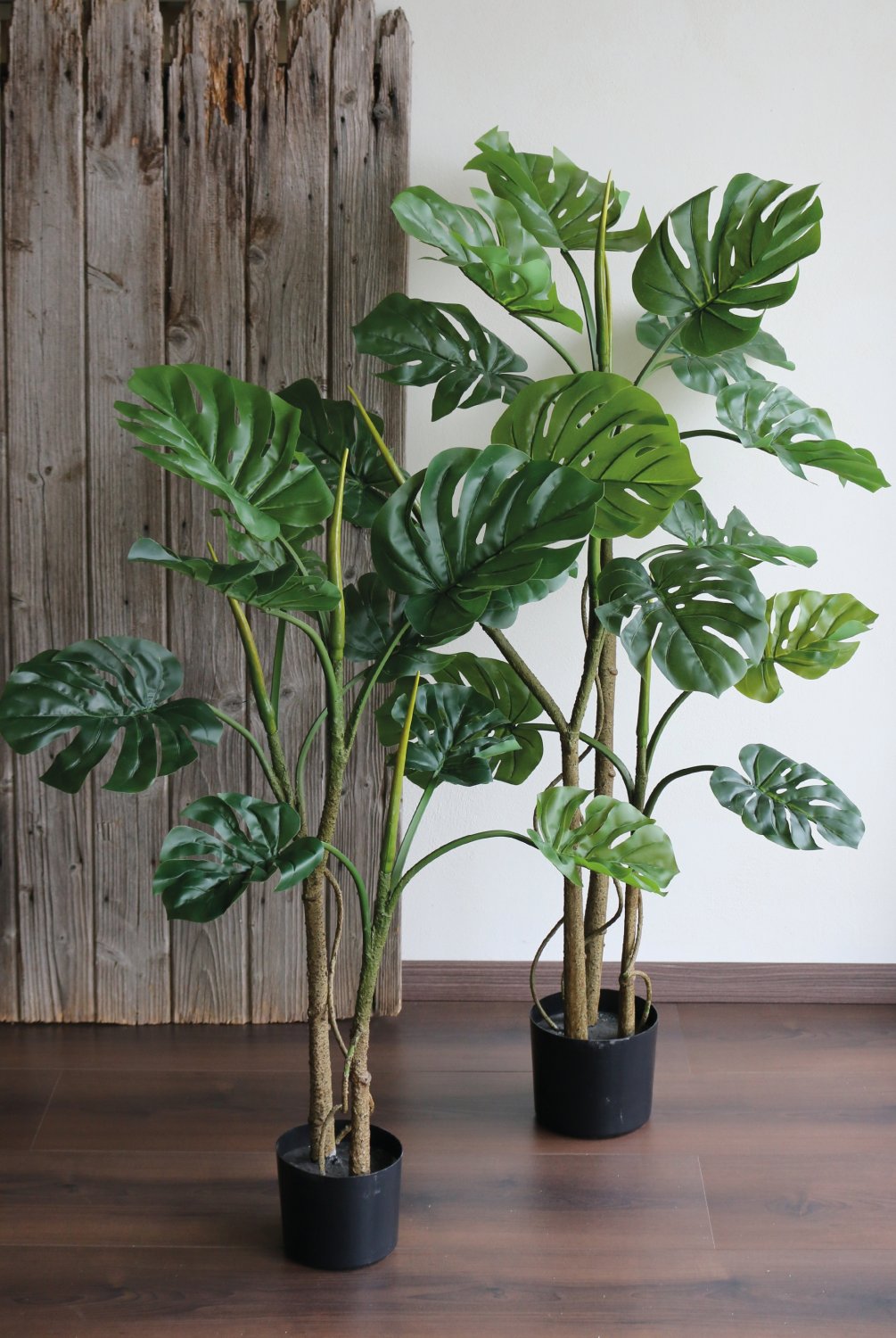 Künstliches Monstera (Fensterblatt), getopft, 90 cm, grün